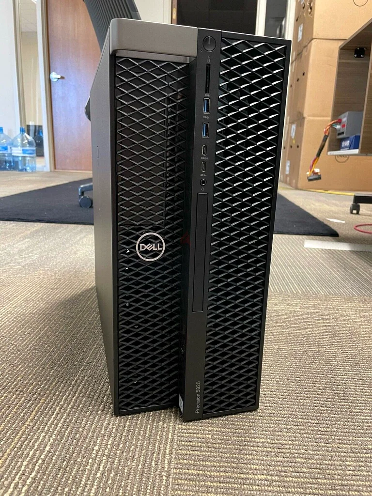محطة عمل DELL PRECISION T5820 - معالج Intel Xeon W-2125 بسرعة 4 جيجاهرتز - ذاكرة وصول عشوائي 64 جيجابايت - بطاقة رسوميات NVIDIA QUADRO M2000 - نظام التشغيل Windows 1163265601420163111
