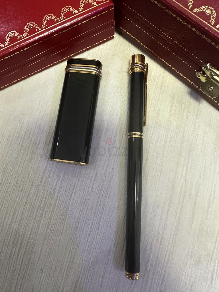 قلم كارتير غطا ريشه ذهب الترنتي ولاعه ترنتي632253483564831114