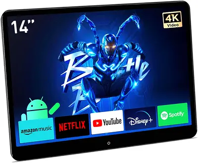 New 14 IPS Screen Android Car Back Seat PC 4 64GB 4K UHD Headrest screen