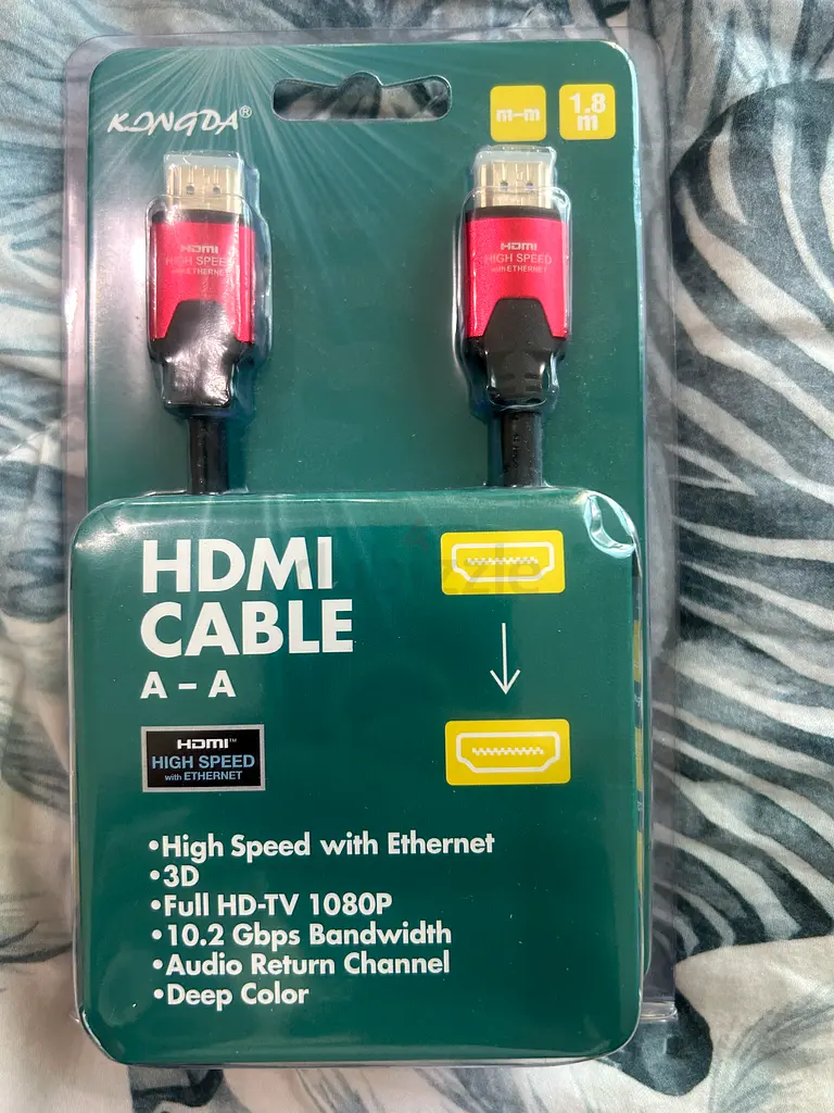 HDMI Cable - High Speed - 1.8 Meter - New - KDNADA Brand63260216850178112