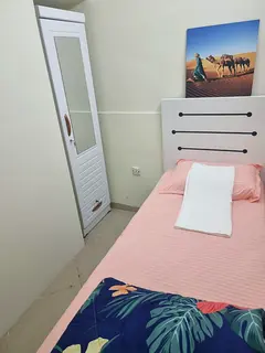 Partition for single in a clean and quiet apartment close to ADCB Metro