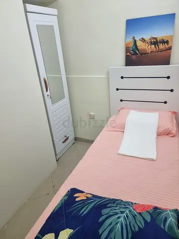 Partition for single in a clean and quiet apartment close to ADCB Metro