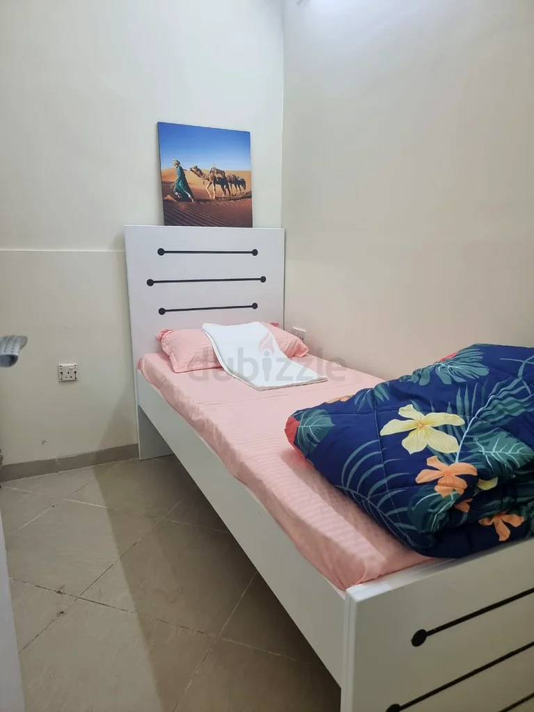 Partition for single in a clean and quiet apartment close to ADCB Metro64049671324034111