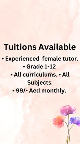 Female Teacher Available