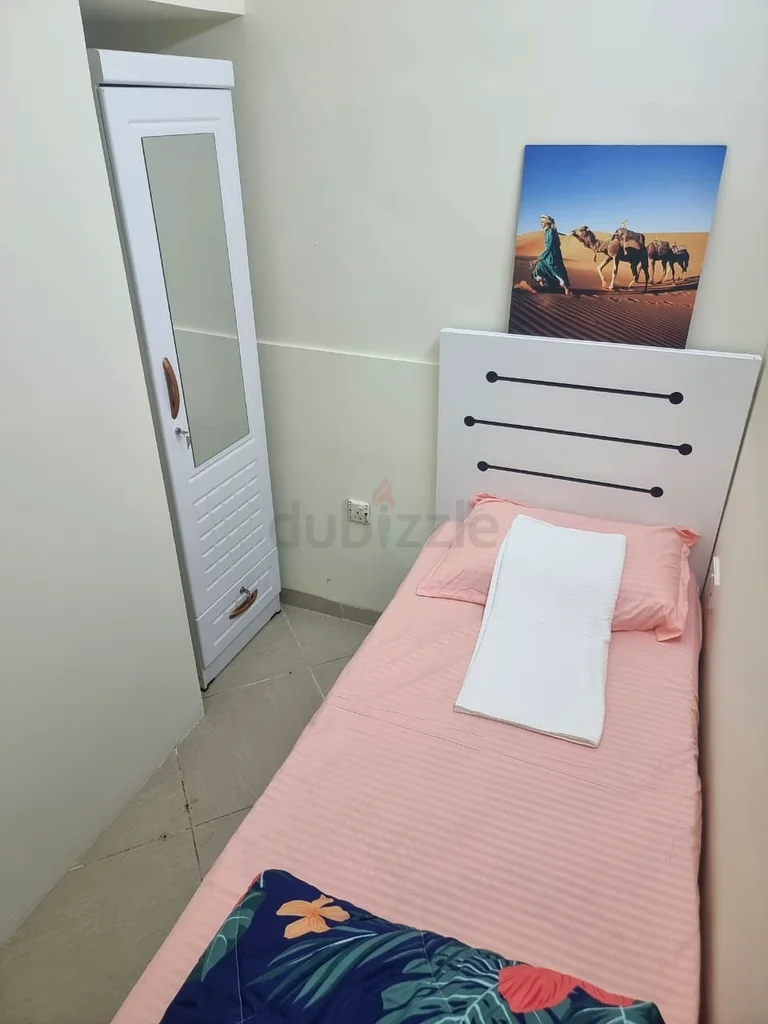 Partition for single in a clean and quiet apartment close to ADCB Metro64049671324034113