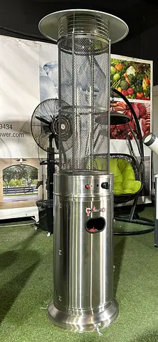 Round Propane Patio Heater Glass Quartz Tube