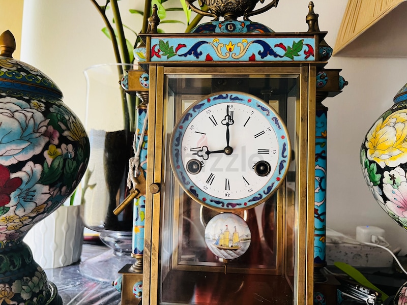 Antique chimney clock set | dubizzle