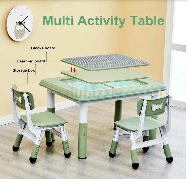 Kids multi learning table and chairs set63217815515266111