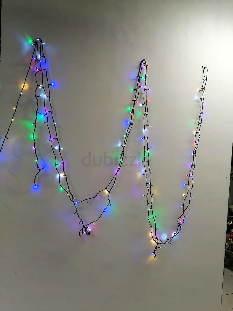 LED Garland Compact Multi Colours Pastel 15 Metres Green Cable63189119120259112