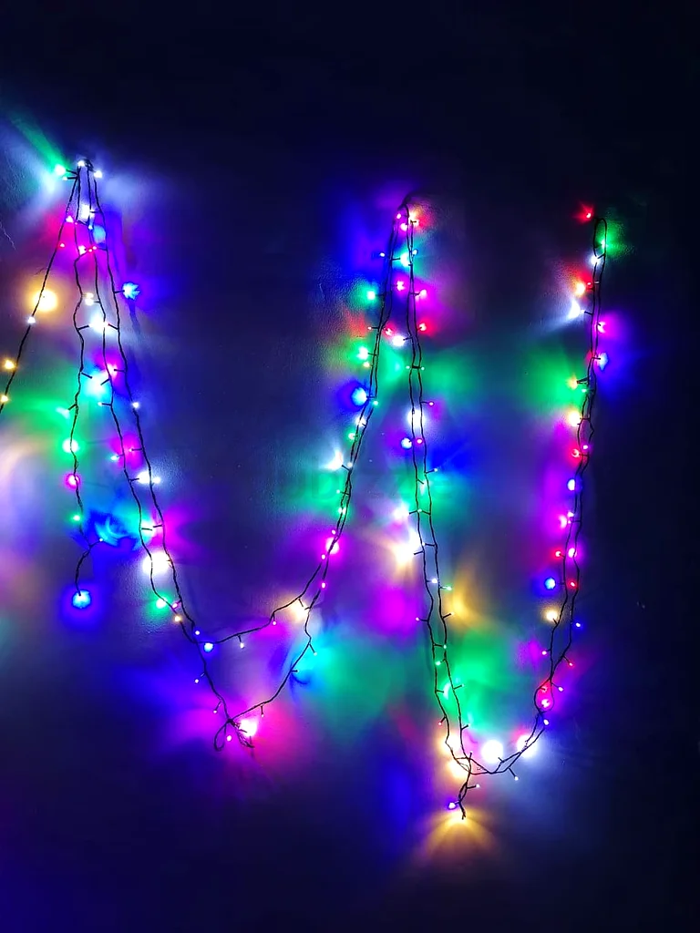 LED Garland Compact Multi Colours Pastel 15 Metres Green Cable63189119120259111