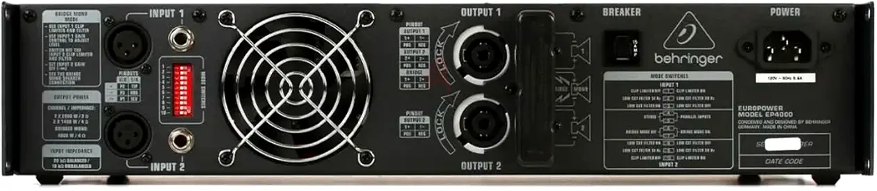 Behringerr Ep4000 Professional Stereo Power Amplifier