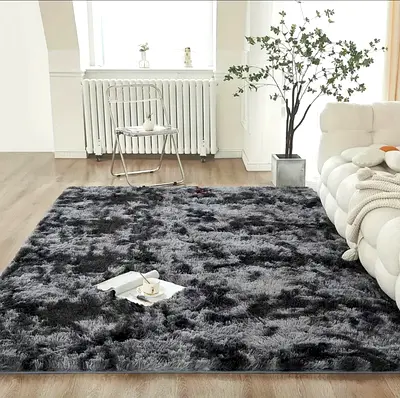 Black Rug Carpet Brand New 300x200cm