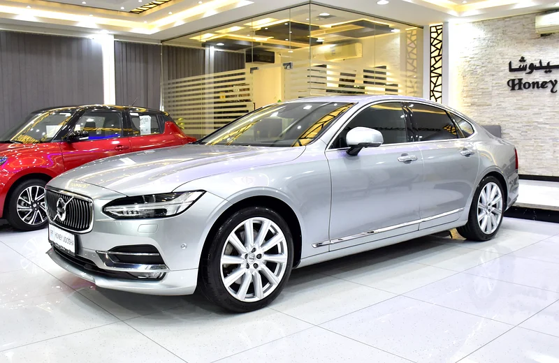 AED 1,272 EMI at 0% DP | Volvo S90 T6 AWD (2018 Model) in Silver Color, GCC Specs63221300805507111