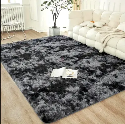 Fluffy rug carpet size 300x200cm new arrival