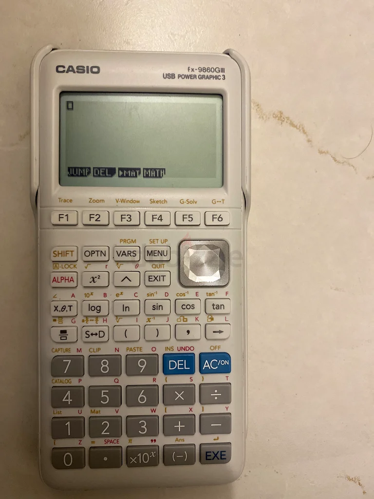 آلة حاسبة بيانية من كاسيو fx-9860GIII63261815921411110