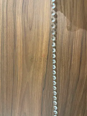 Clear quartz pearls 58 meter in length