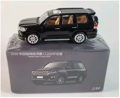Toyota Land Cruiser 2016 Black 1/64 Diecast