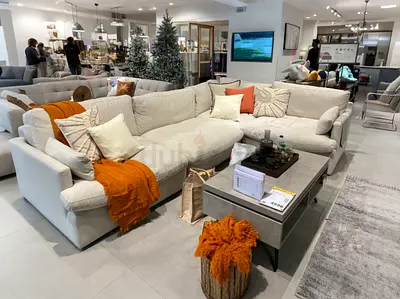 Home Center swin Feather Filled Sofa Like a brand New