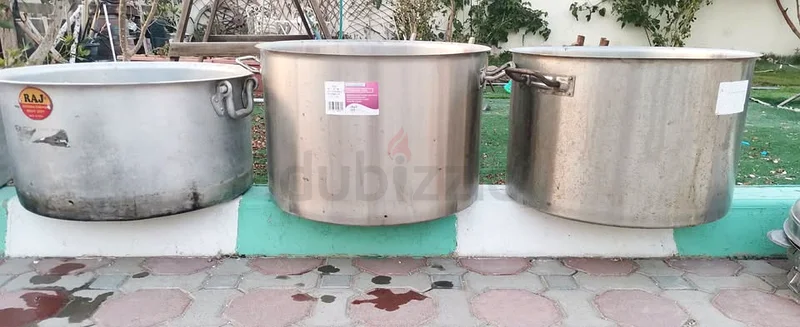قدور المنيوم عدد4 مختلفة مقاسات 4 Stainless steel pots63219821389442114