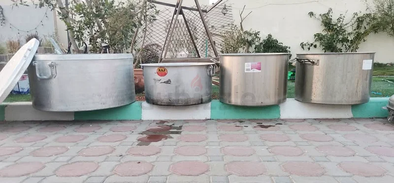 قدور المنيوم عدد4 مختلفة مقاسات 4 Stainless steel pots63219821389442113