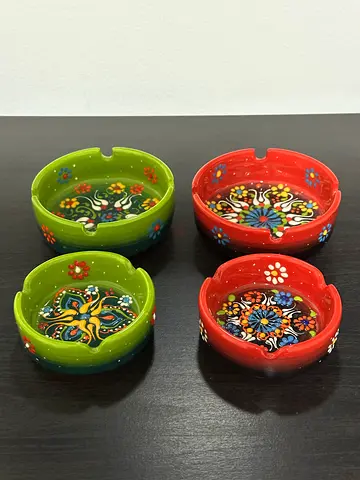 4-pcs Set Handmade Turkish Ashtrays Home Décor
