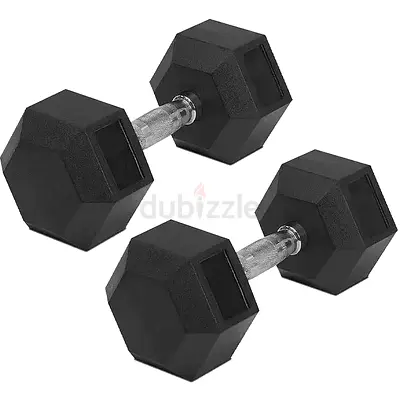 Hex dumbbells 1 to 10kg set of 10 pairs