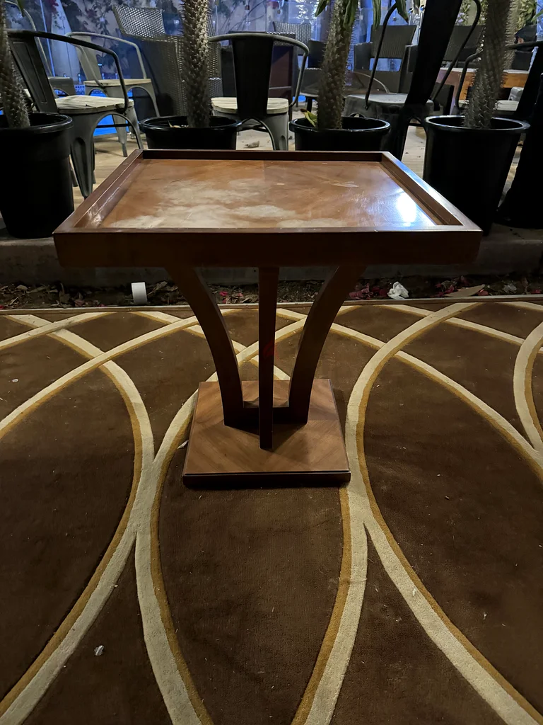 Art Deco Square Wooden Corner Table Coffee Table Side Table Lamp Table Furniture63216347126145110
