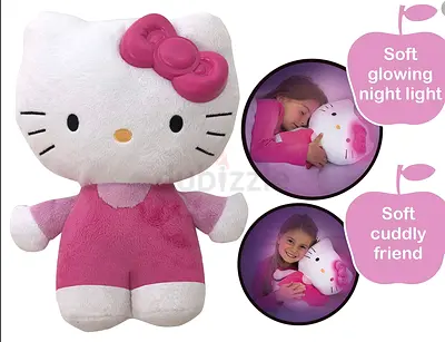 Hello Kitty soft gloving night light/ plushie
