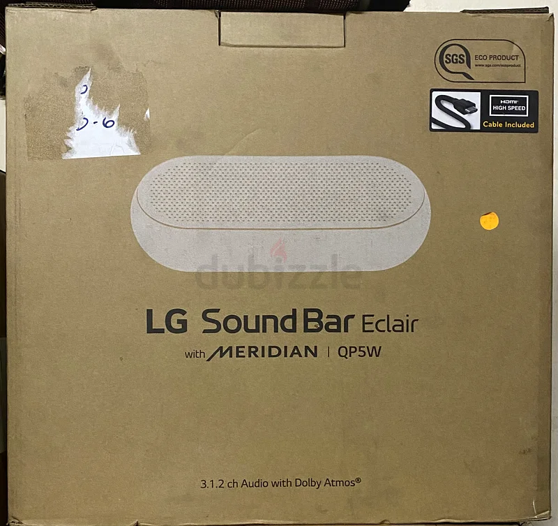 Brand New LG 3.1.2 Channel Meridian Sound Bar QP5W WHITE632656004780811124