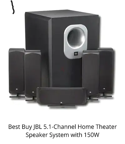 Home Theatre System - Harman Kardon JBL AVR 134 5.1 Speakers