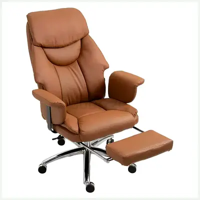 Boss office chair with footrest