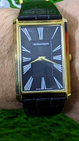 Ultra Slim Romanson TL0390 MR BK swiss made Quartz watch for Men’s (USED) Like New