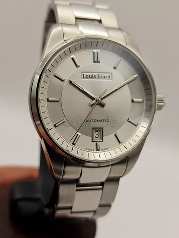 Louis Erard Mens Heritage Stainless Steel Silver-tone Dial Watch