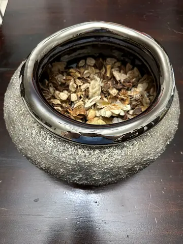 HOMECENTRE Textured Vase with Assorted Potpourri Home Décor