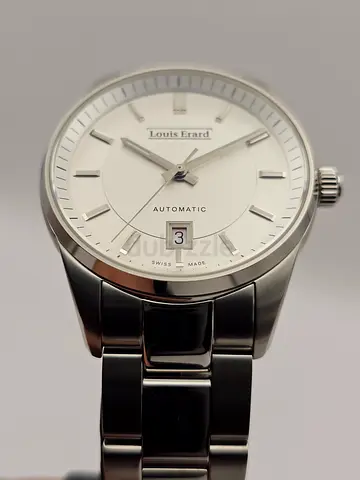 Louis Erard Mens Heritage Stainless Steel Silver-tone Dial Watch