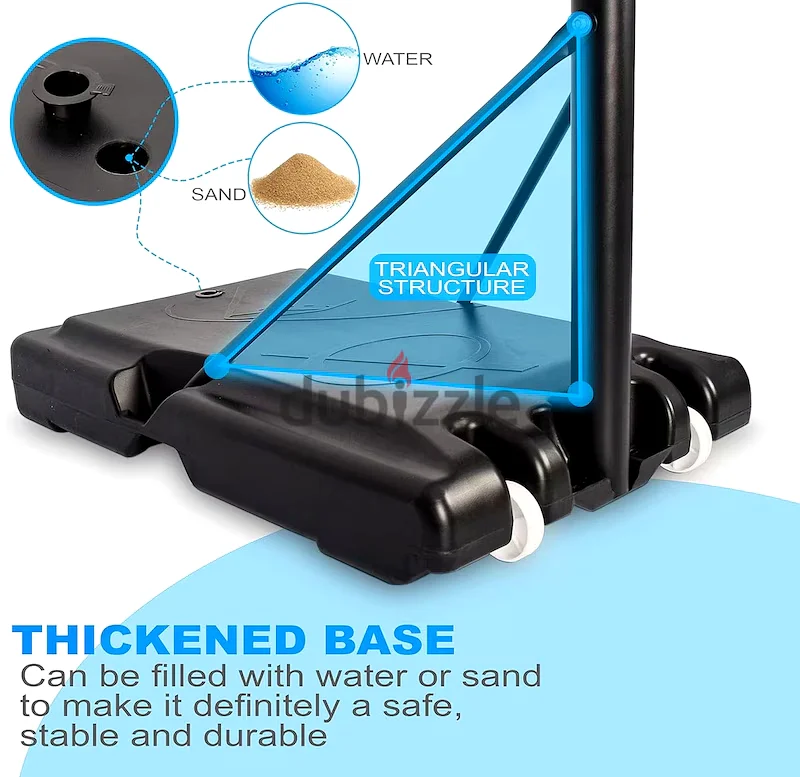 Basketball Hoop Goal on Wheels Adjustable Height 5 – 10 FT63264580960130114