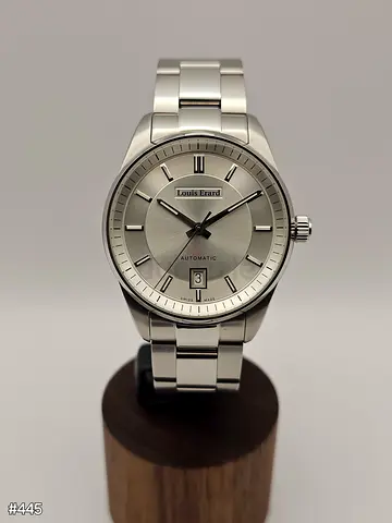 Louis Erard Mens Heritage Stainless Steel Silver-tone Dial Watch