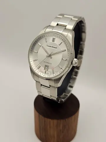 Louis Erard Mens Heritage Stainless Steel Silver-tone Dial Watch