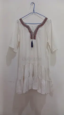 White cotton dress, size M