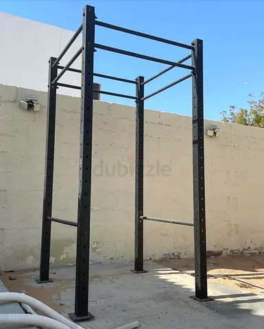 ️‍️ Power Rack – Heavy Duty | Used | Black | AED 2,500 | Made in Germany.