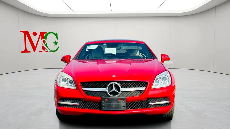 مرسيدس بنز SLK350 - 2012 - أحمر مع داخلية بيج، سيارة نظيفة، استيراد ياباني طازج63231639878913113