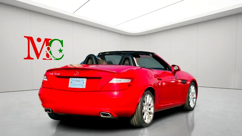 مرسيدس بنز SLK350 - 2012 - أحمر مع داخلية بيج، سيارة نظيفة، استيراد ياباني طازج63231639878913111