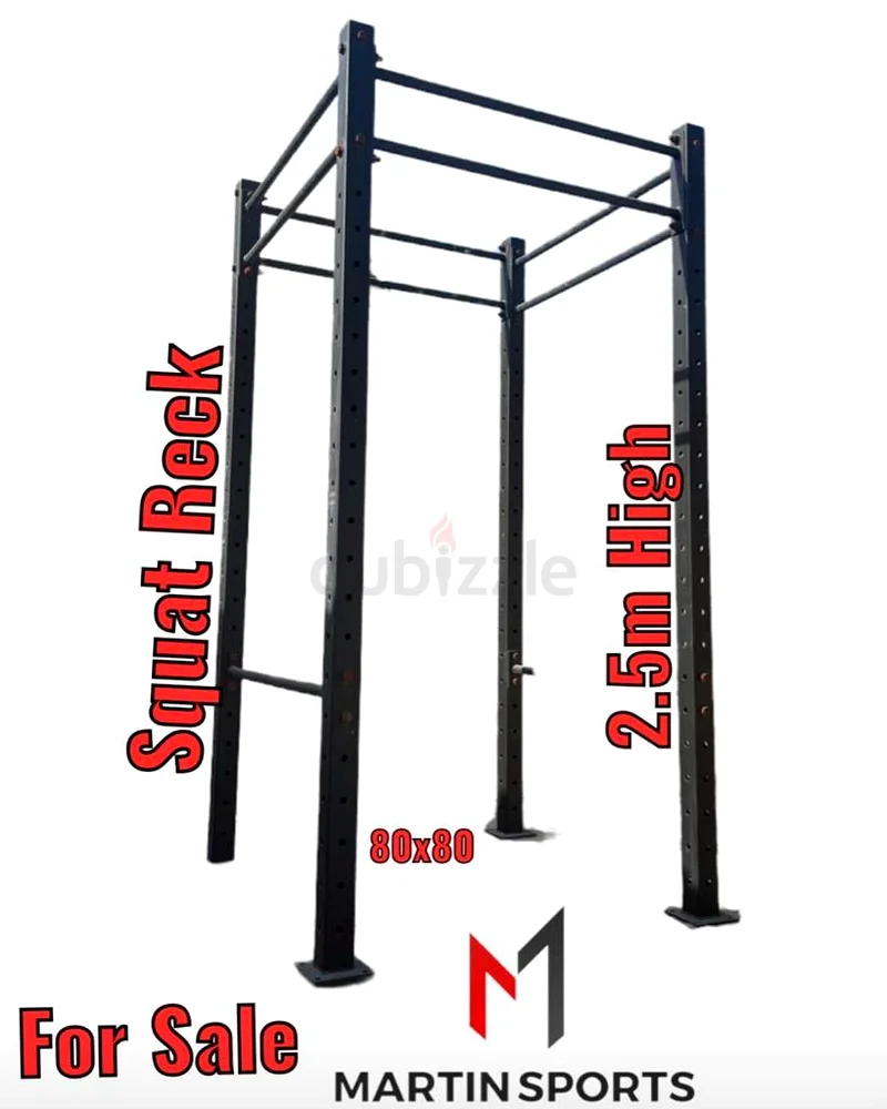 ️‍️ Power Rack – Heavy Duty | Used | Black | AED 2,500 | Made in Germany63252438758530111