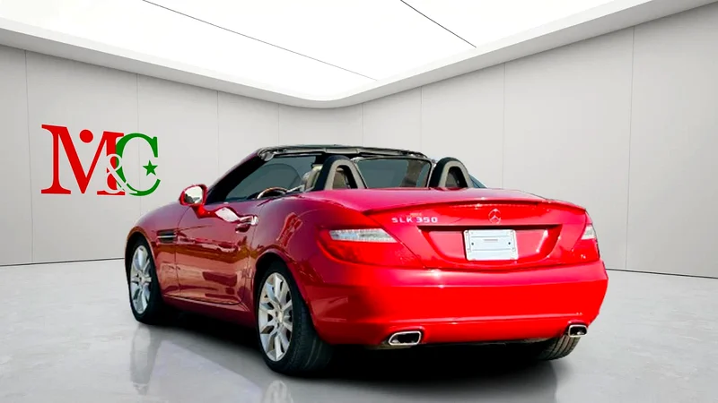 مرسيدس بنز SLK350 - 2012 - أحمر مع داخلية بيج، سيارة نظيفة، استيراد ياباني طازج63231639878913114