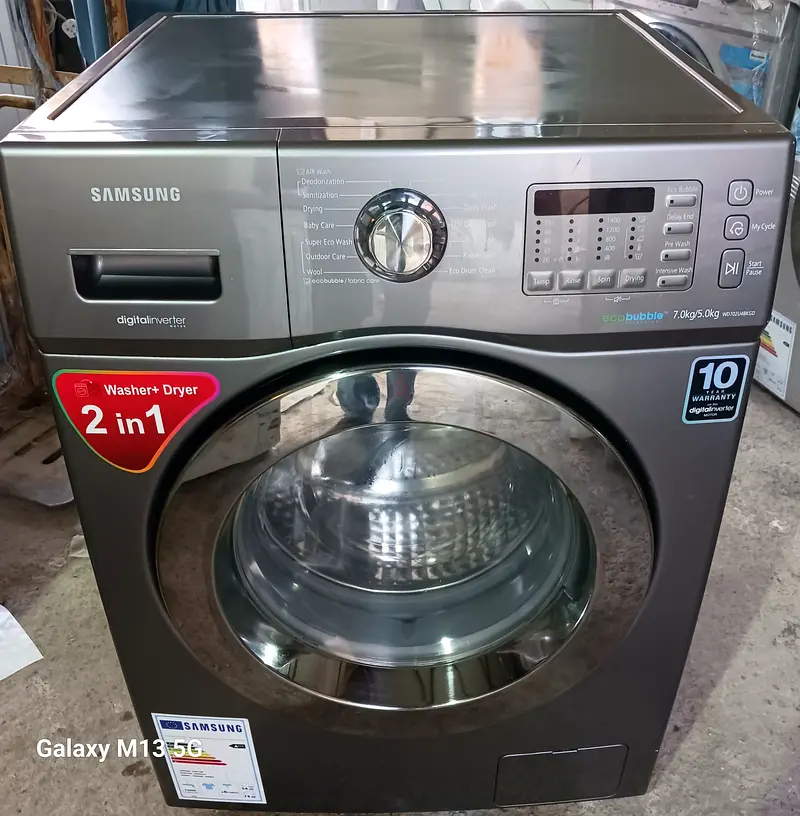 Samsung Washing Machine 7/5 eco bubble digital inverter combo washer dryer 2in1 selling