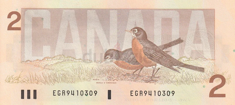 CANADA 2 DOLLARS BANKNOTE 198663263494974595111