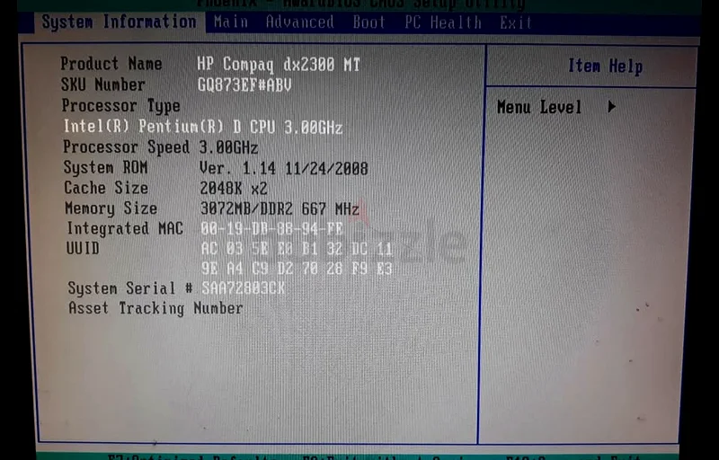HP Compaq Desktop Computer DX230063254493091841114