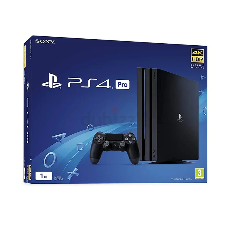 سوني بلاي ستيشن 4 برو - أسود - 1 تيرابايت مع تحكمين ● جديد | ضمان | شحن مجاني | PS462930650718467113