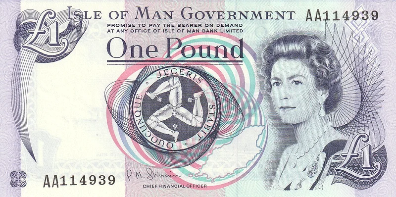 ISLE OF MAN 1 POUND BANKNOTE 200963263495008642110