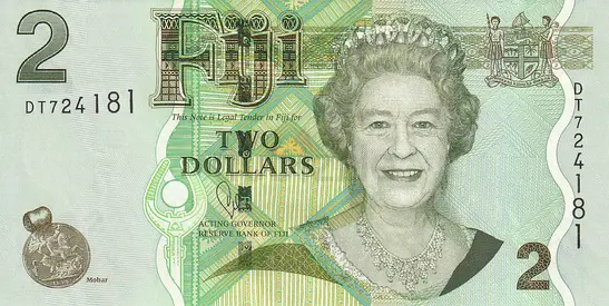 FIJI 2 DOLLARS BANKNOTE 2011 ND